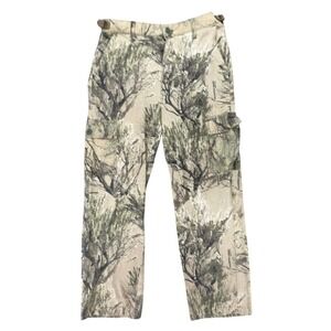 Cabela's Open Country Camo Cargo Pants Mesh Lined Hunting Mens M EUC